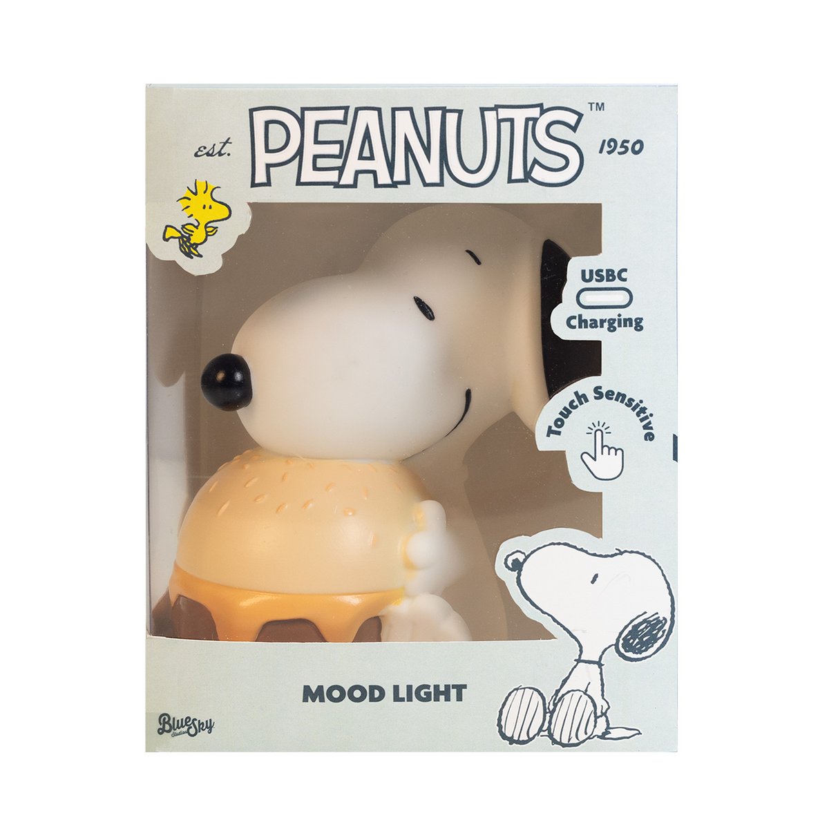 Snoopy Burger USB-C mood light packaging
