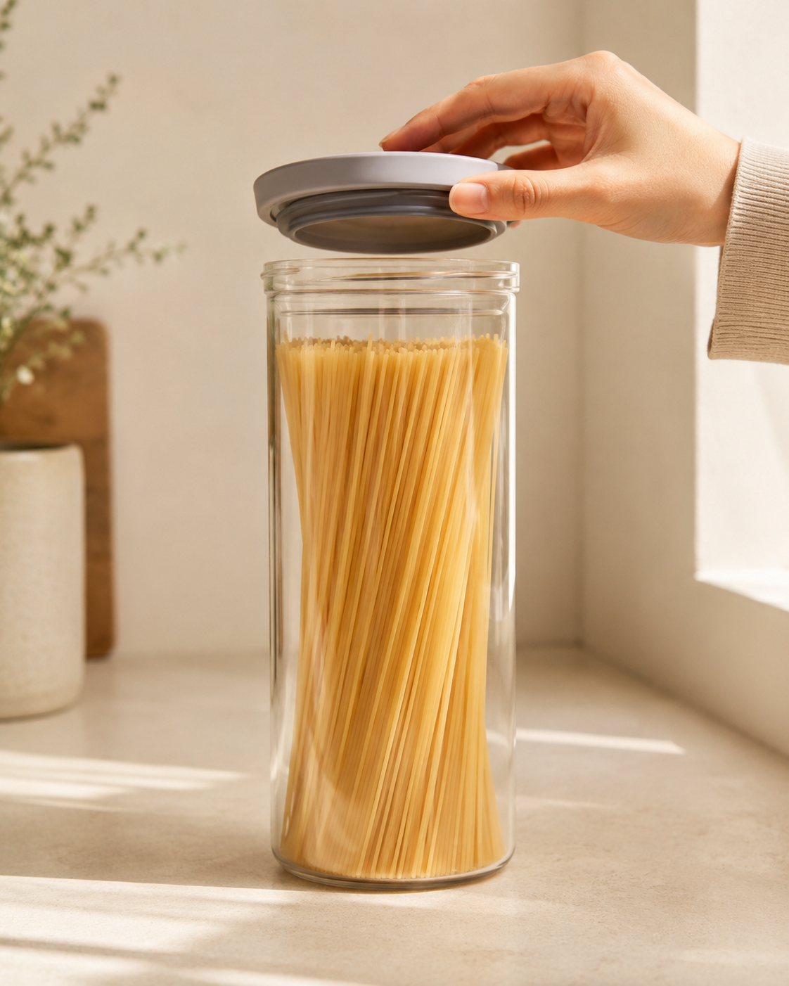 Brabantia Stackable Glass Storage Jar Set of 3 alternate view