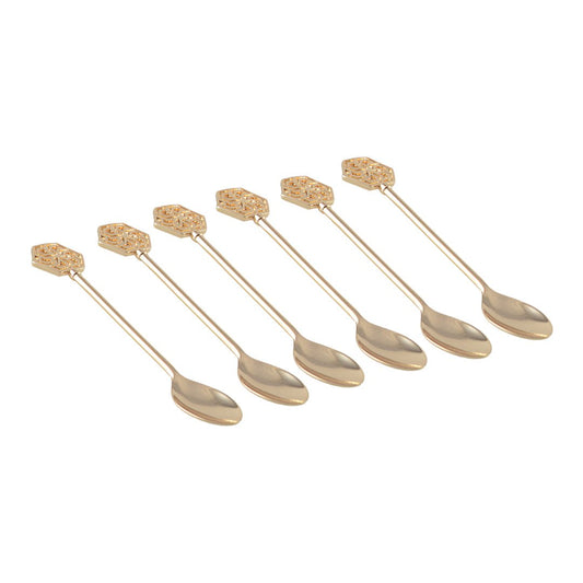 Aulica Gold Ornamental Teaspoons - Set of 6 - product image 2