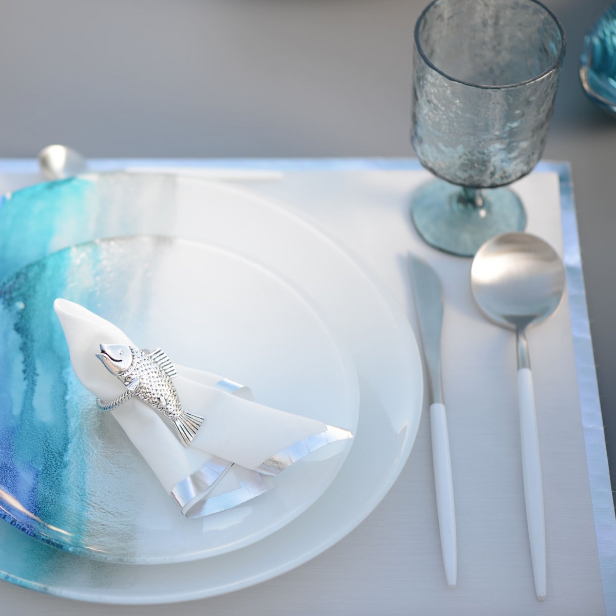 Aulica Silver & White Cutlery Set – 24 Pieces product view 4