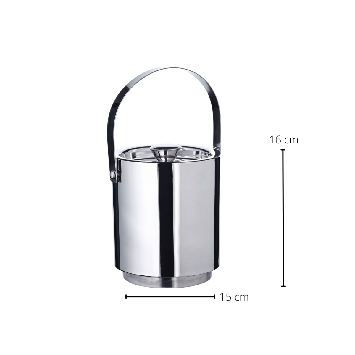 Edzard Seattle Stainless Steel Ice Bucket Set close-up view