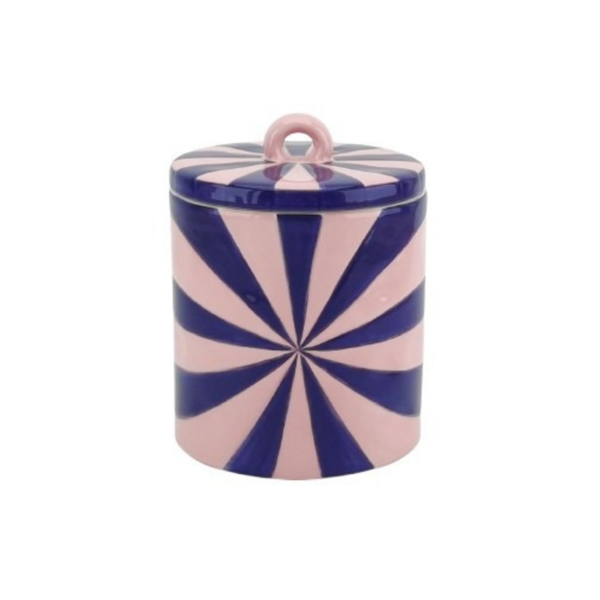 Storage jar -Swirl - Pink/Blue - 11x11x14,,5cm