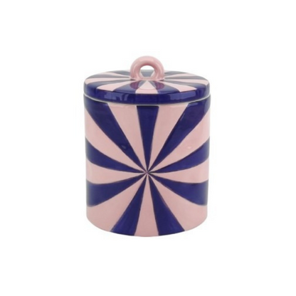 Storage jar -Swirl - Pink/Blue - 11x11x14,,5cm