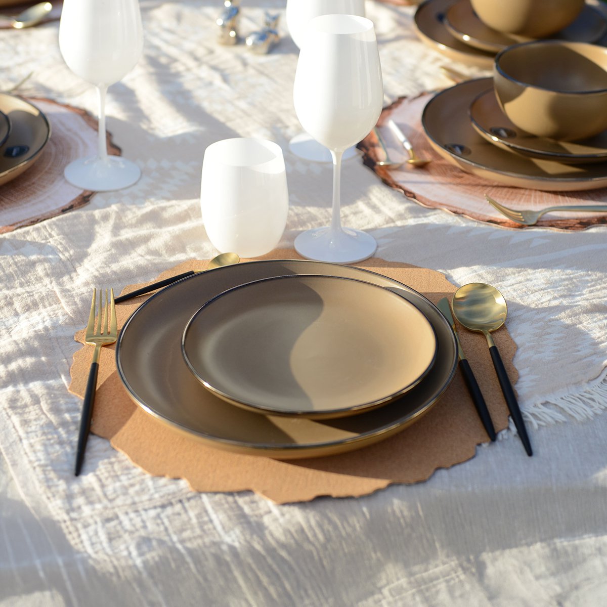 Aulica Gold & Black Cutlery Set – 24 Pieces product view 3