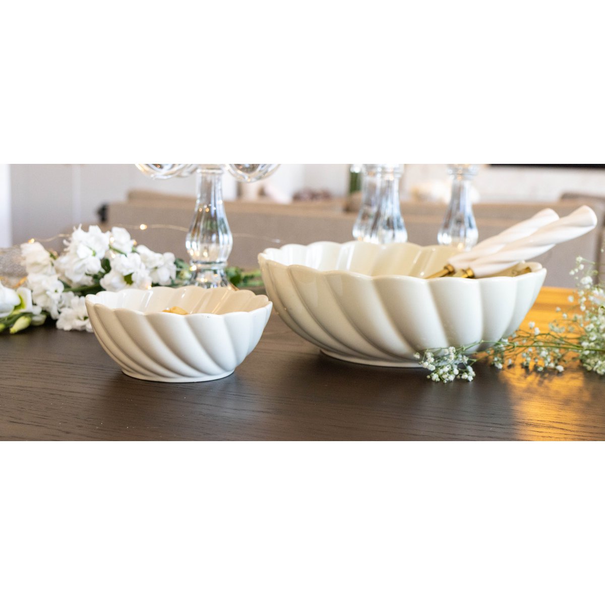 Gold Twisted-Handle Salad Servers – Set of 2 product view 7