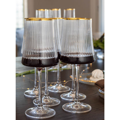 360ml Gilded Edge Wine Lot Of 6 product view 2