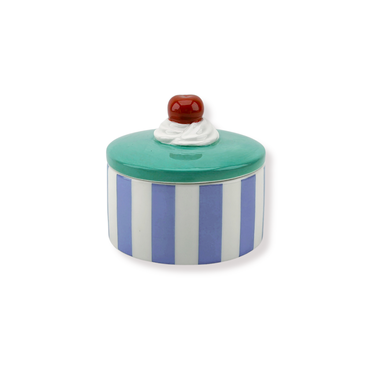 Storage Jar Tartlet Cherry Blue/ Purple 9x9x7,5cm