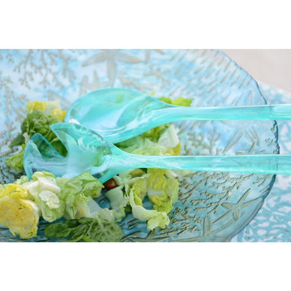 Aulica Green Resin Salad Server Set detail view