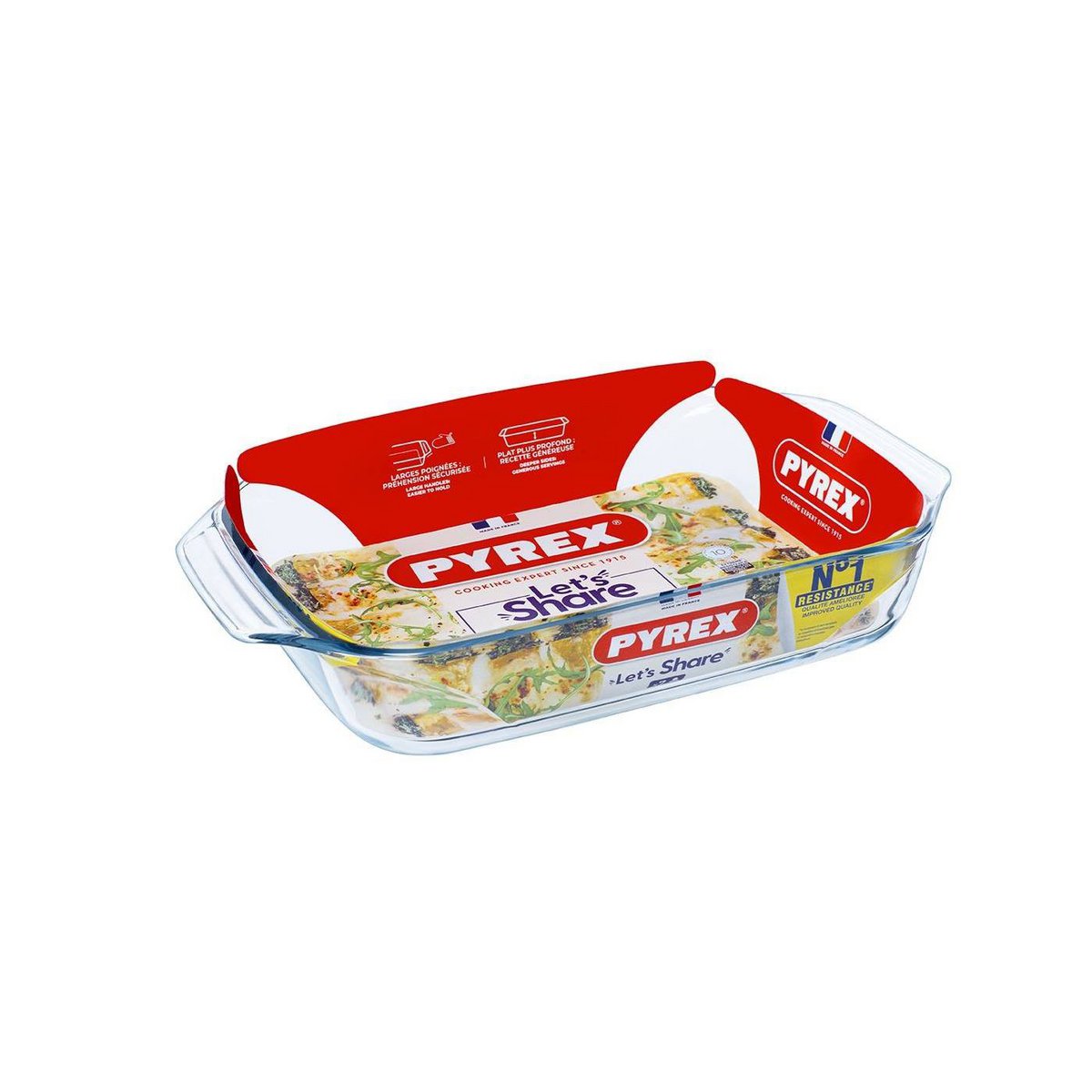 Pyrex baking dish 39x25cm 3.8L glass