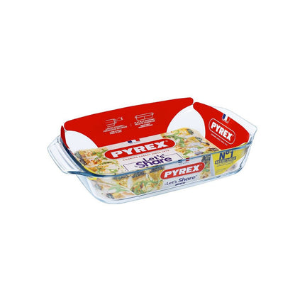 Pyrex baking dish 39x25cm 3.8L glass