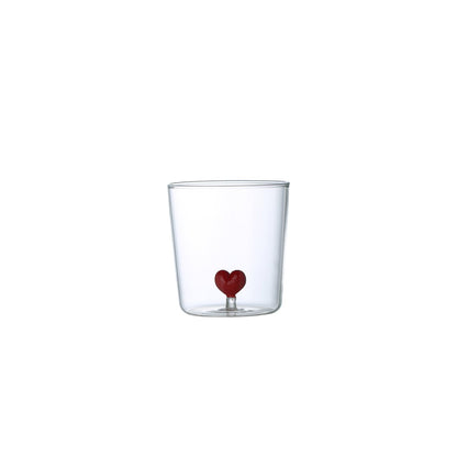 Heart water glasses 300ml - set of 4 product view 4