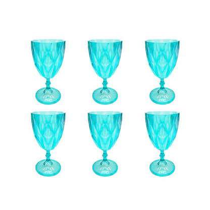 Aulica Light Green Wine Glasses – Set of 6