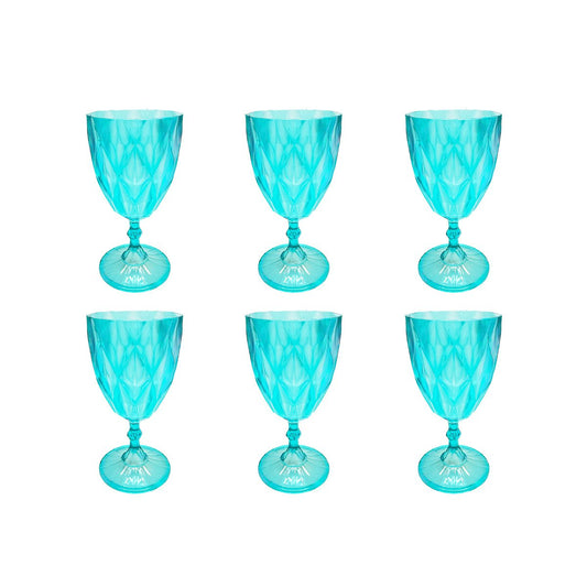 Aulica Light Green Wine Glasses – Set of 6