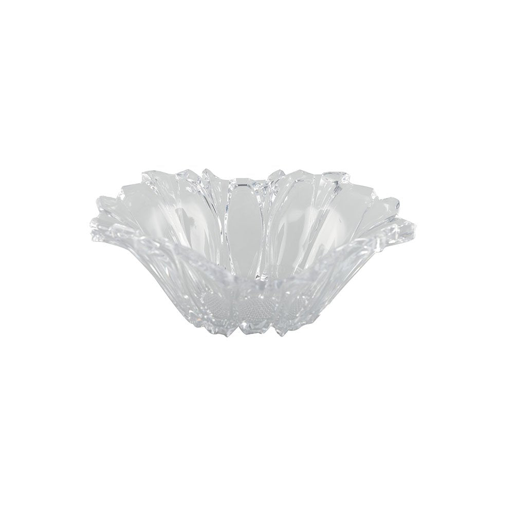 Aulica Clear Flower-Shaped Fruit Bowl – 29.2 × 29.3 × 10.7 cm product view 2