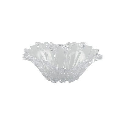 Aulica Clear Flower-Shaped Fruit Bowl – 29.2 × 29.3 × 10.7 cm product view 2