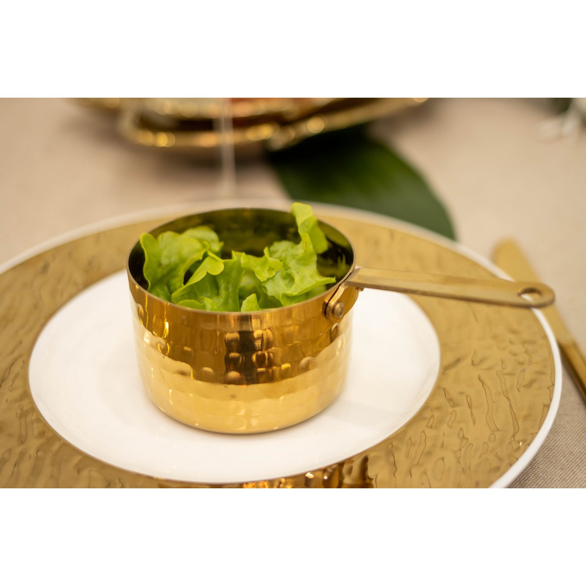 Mini High Golden Saucepan 9x9x6cm product view 4