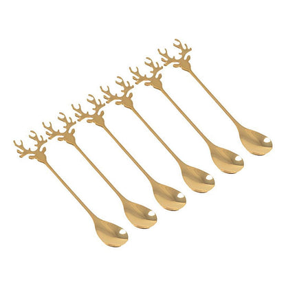 Aulica Gold Stag Teaspoons – Set of 6