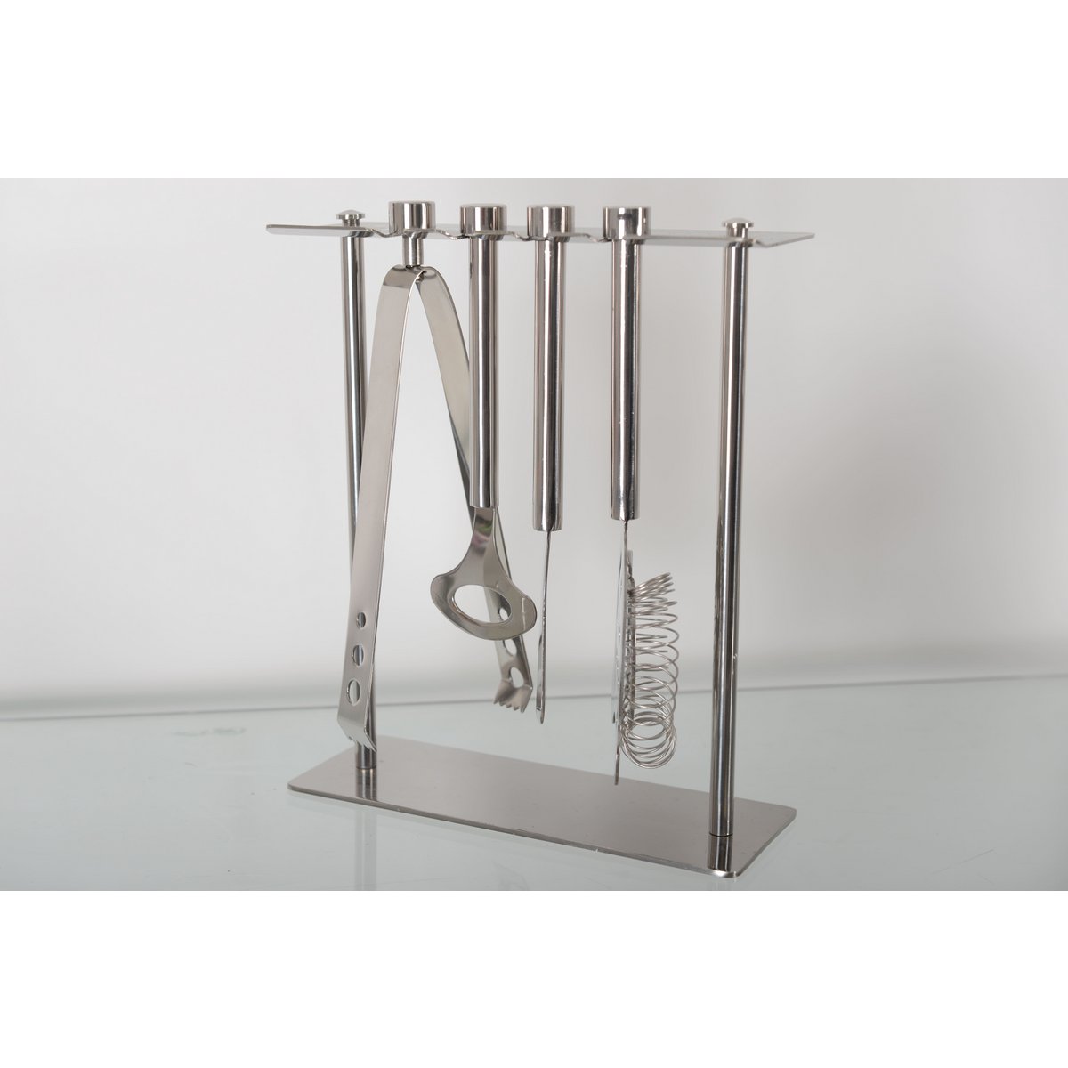 Aulica Silver Bar Tool Set with Stand – 7 Pieces product view 4