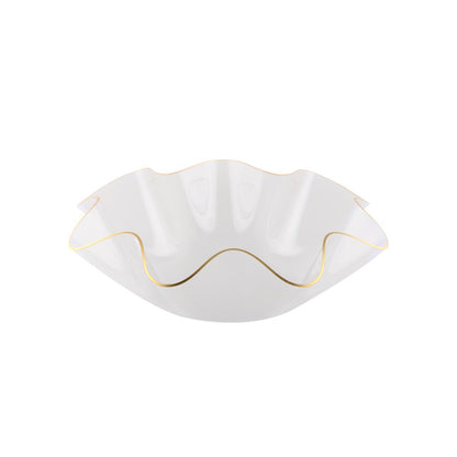 Aulica Gold-Rim Acrylic Fruit Bowl – 40 cm