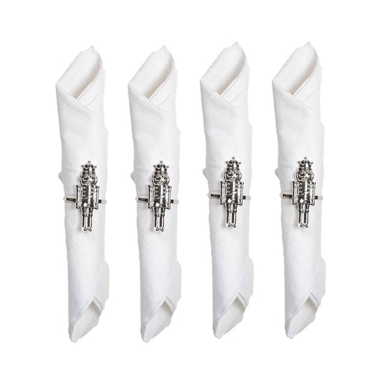 Lot Of 4 Rounds Of Silver Hazelnut Silver Towels