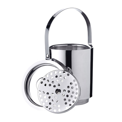 Edzard Seattle Stainless Steel Ice Bucket Set angled view