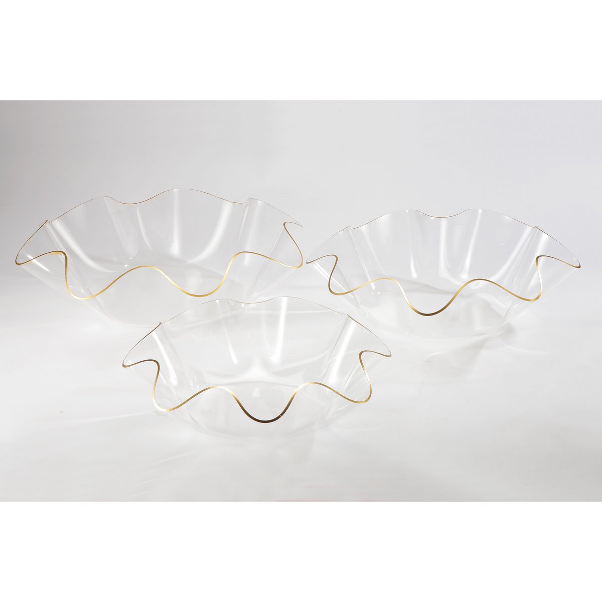 Aulica Gold-Rim Acrylic Fruit Bowl – 40 cm product view 6