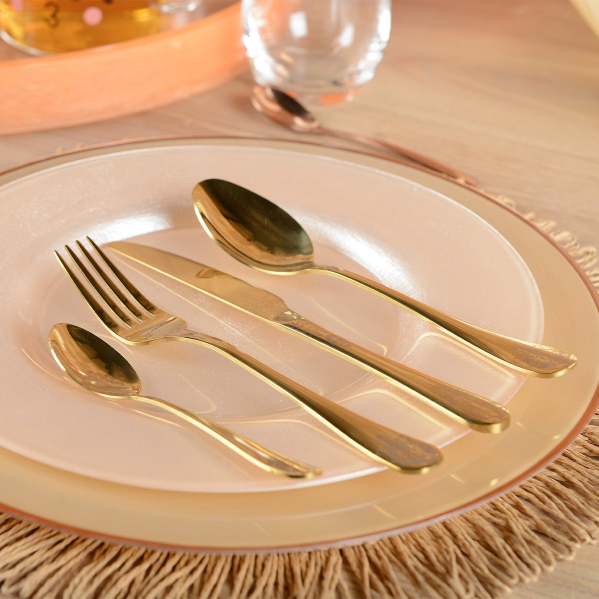 Aulica Shiny Gold Ornamental Teaspoons - Set of 6 - product image 3