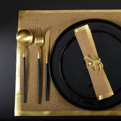 Aulica Gold & Black Cutlery Set – 24 Pieces product view 6