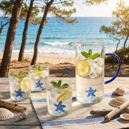 Starfish water glasses 300ml - set of 4 product view 2