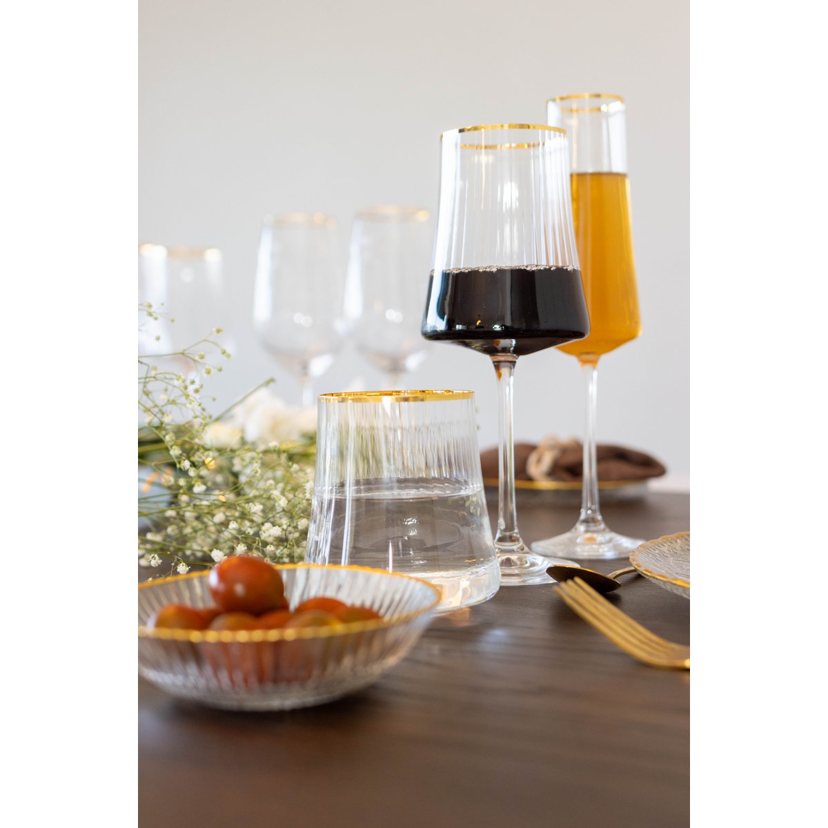 360ml Gilded Edge Wine Lot Of 6 product view 3