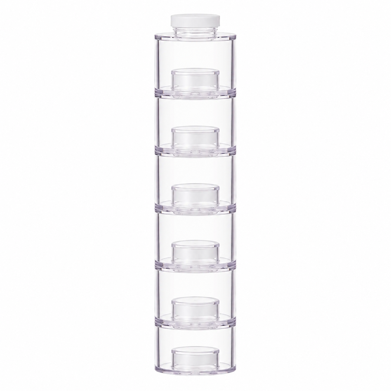 Aulica 6-Pot Transparent Spice Tower front view