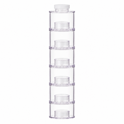 Aulica 6-Pot Transparent Spice Tower front view