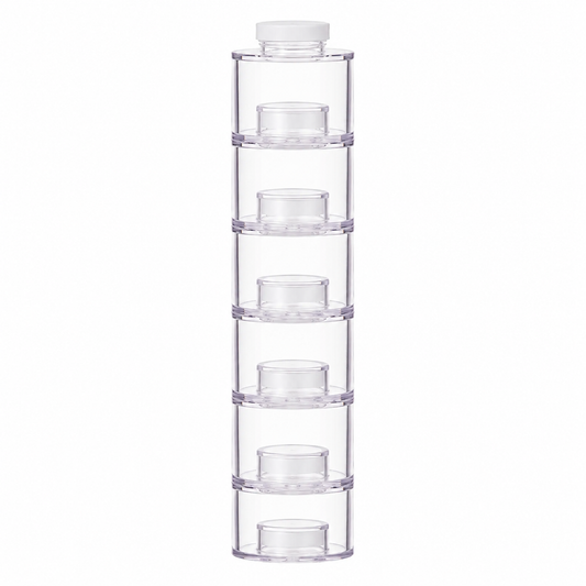 Aulica 6-Pot Transparent Spice Tower front view