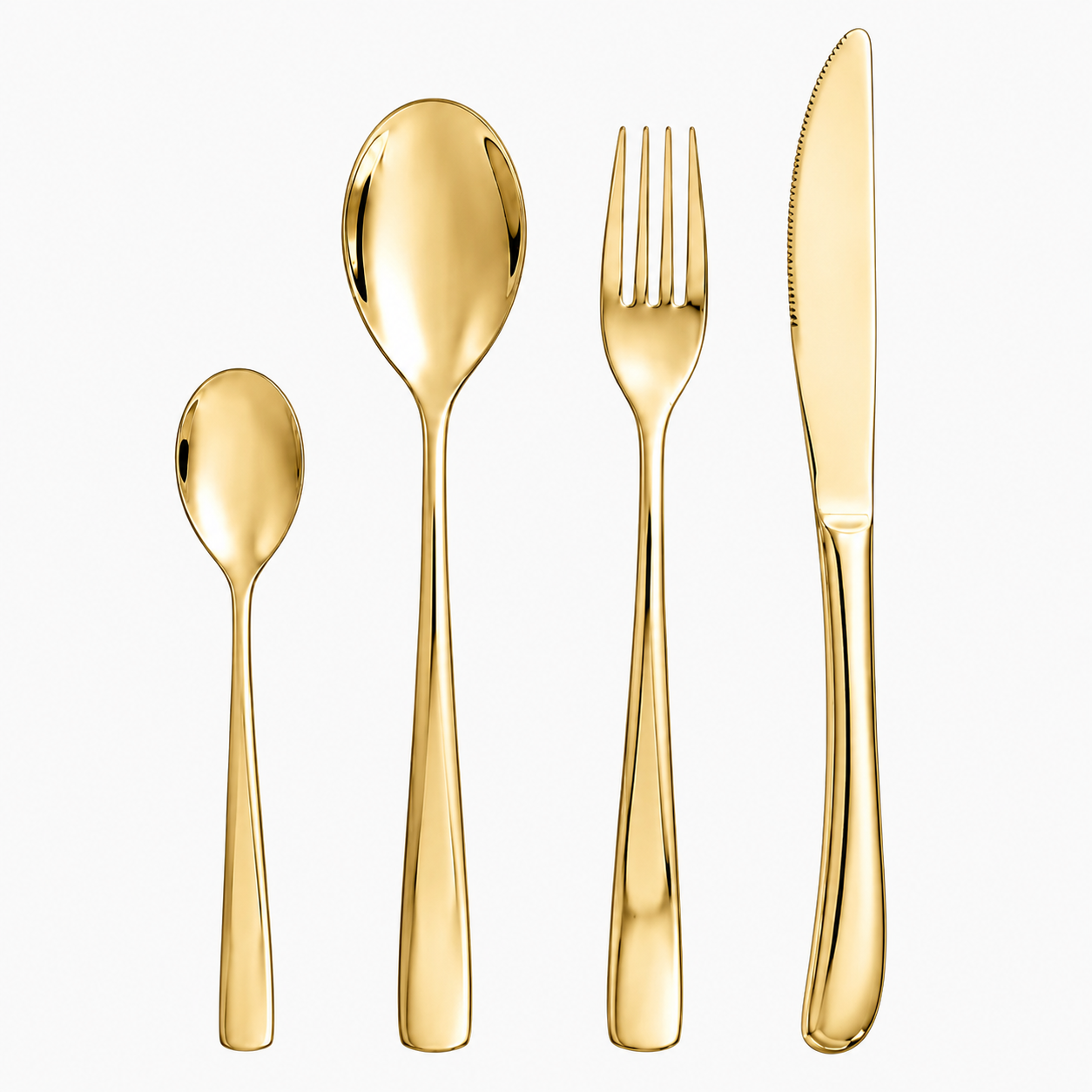 Aulica Brilliant Champagne 24-Piece Cutlery Set product image