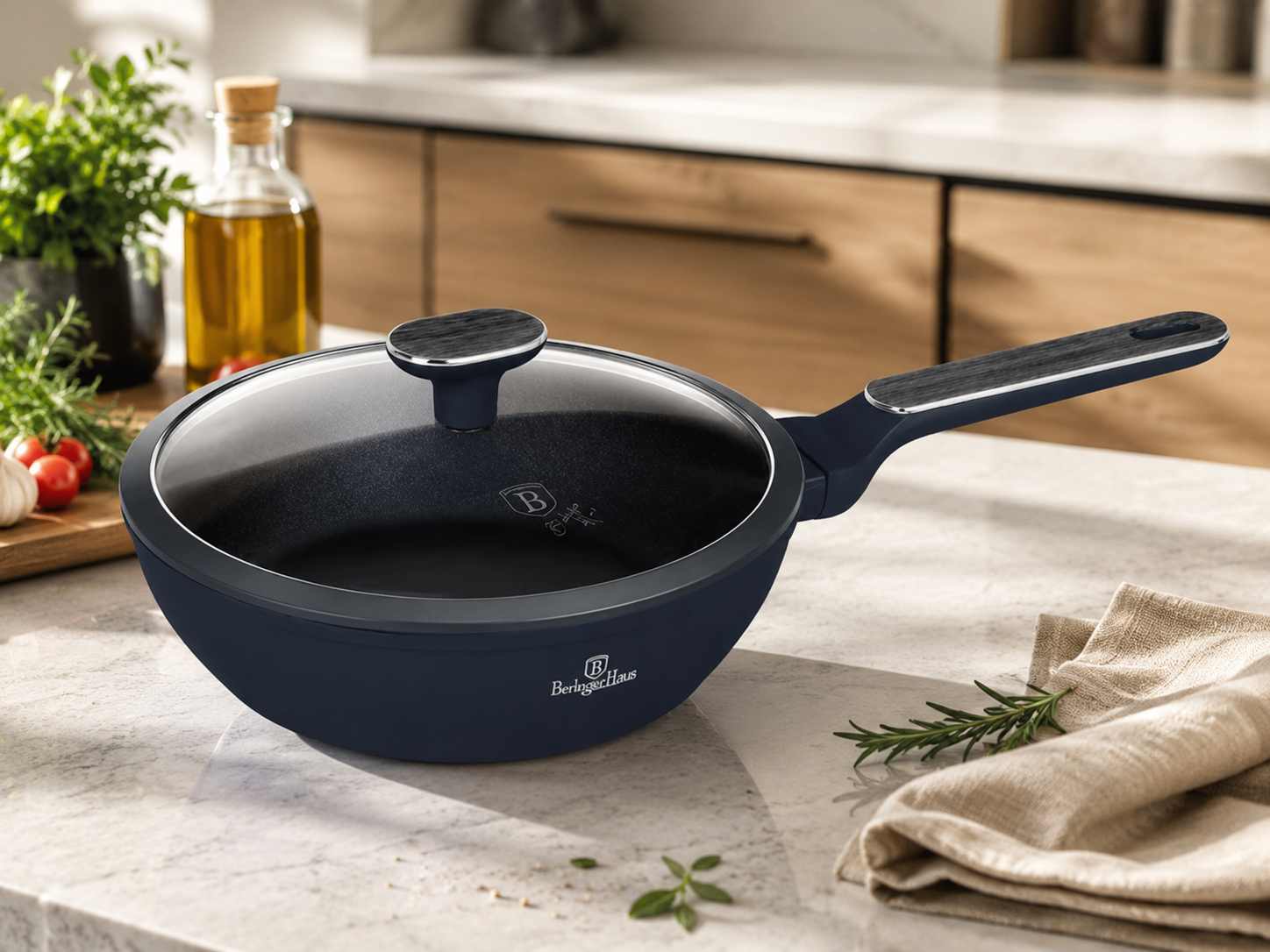 Berlinger Haus Deep Sea lidded saute pan product view
