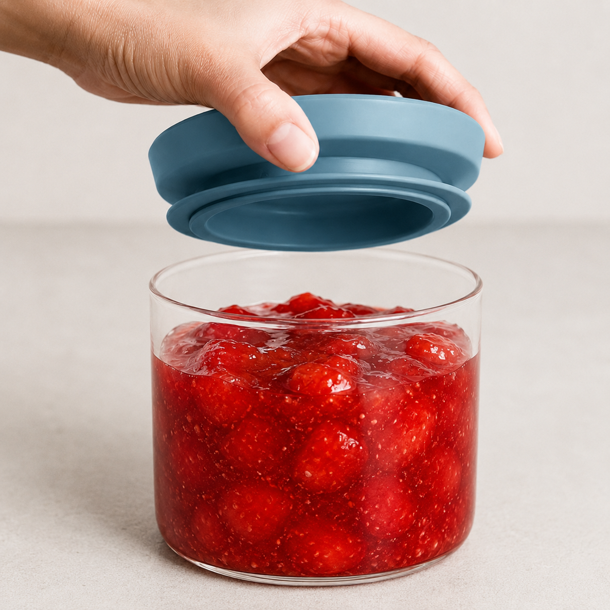 Brabantia Stackable Glass Storage Jar Set of 3 detail view