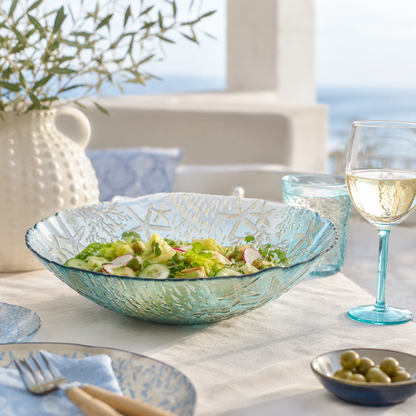 Aulica Sea Blue Glass Serving Bowl – 33 x 33 x 9 cm product view 2