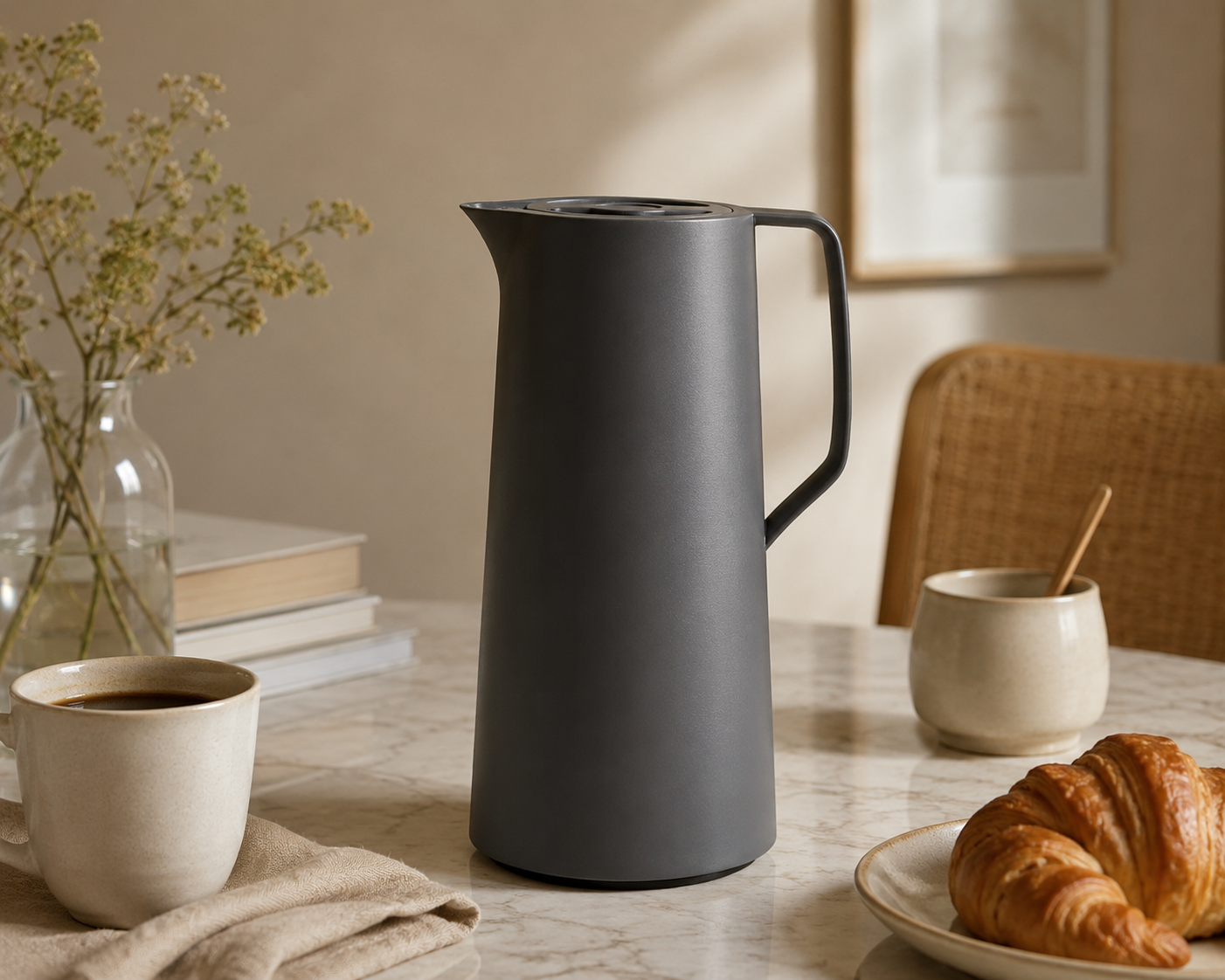 Tefal Motiva Grey Insulated Jug – 1 L