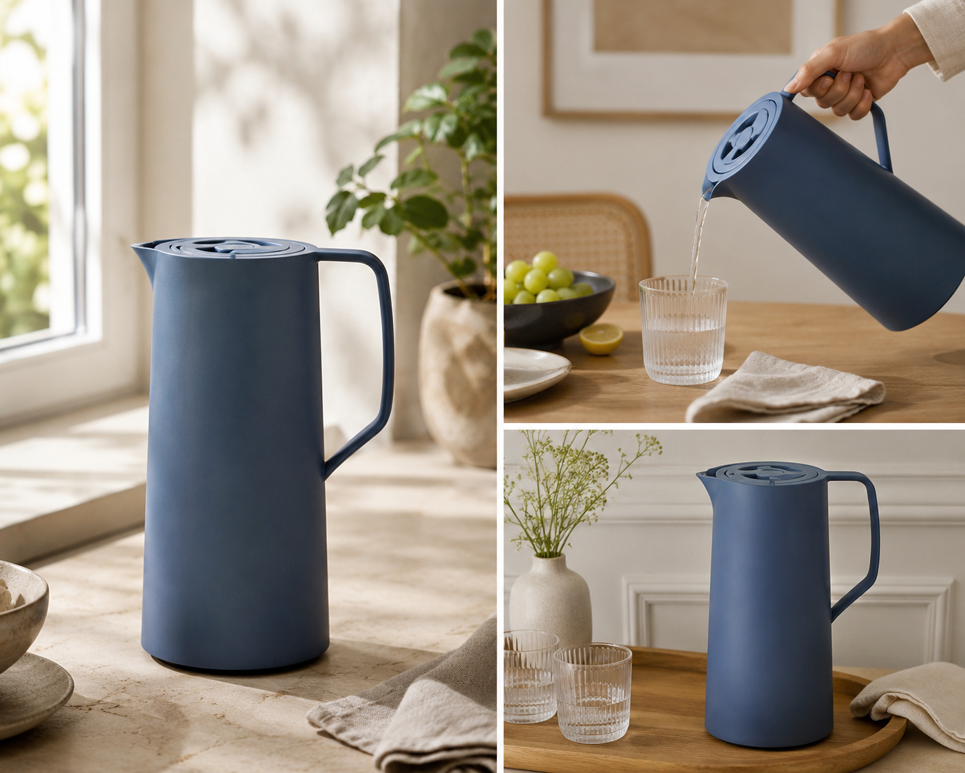 Tefal Motiva Grey Insulated Jug – 1 L product view 2