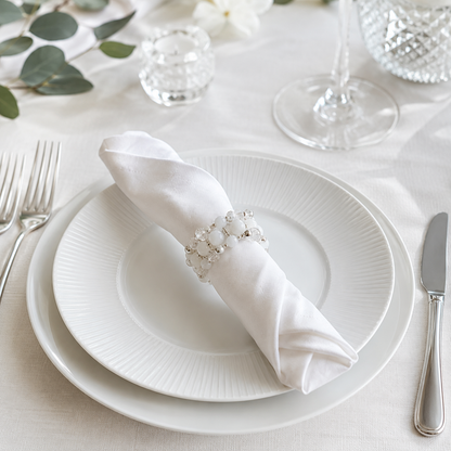 Aulica Silver Bracelet Napkin Rings – Set of 4
