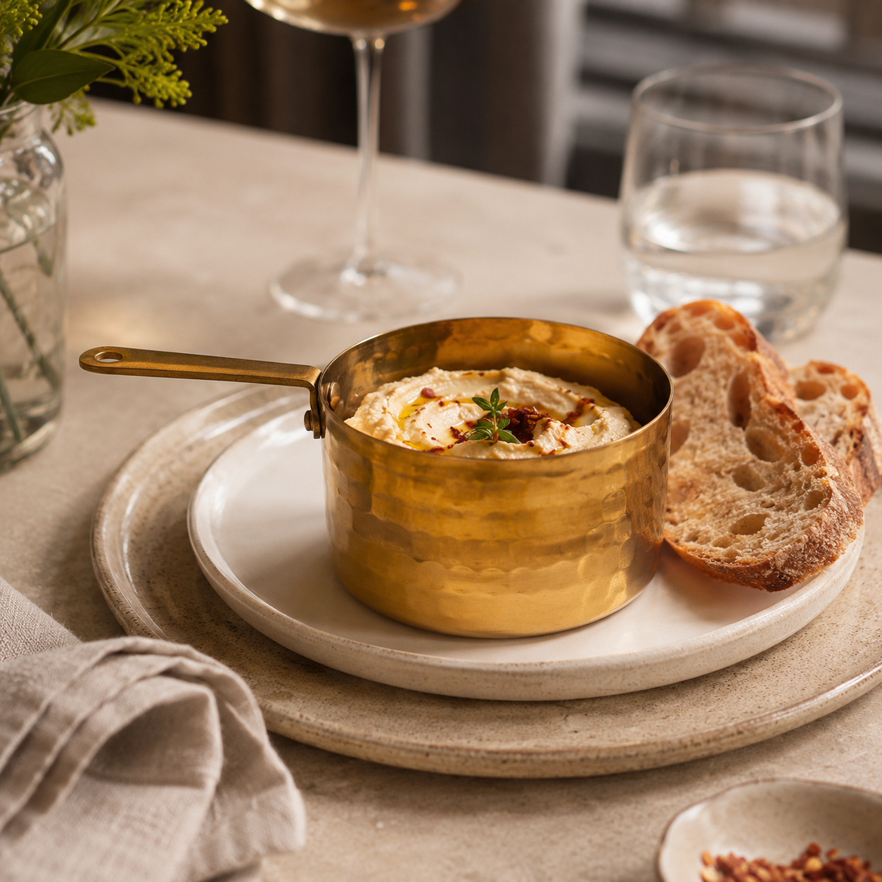 Aulica Mini Gold Serving Saucepan – 9 × 9 × 6 cm product view 2