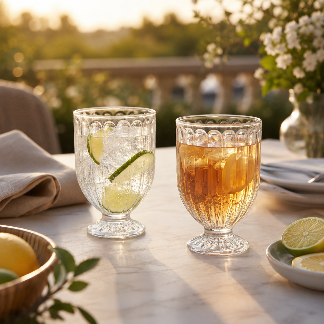 Aulica Clear Stemmed Water Glasses – Set of 6 product view 2