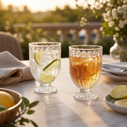 Aulica Clear Stemmed Water Glasses – Set of 6 product view 2