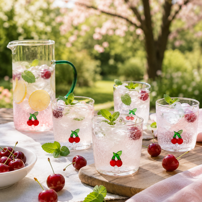 Aulica Cherry Water Glasses – Set of 4, 300 ml product view 2