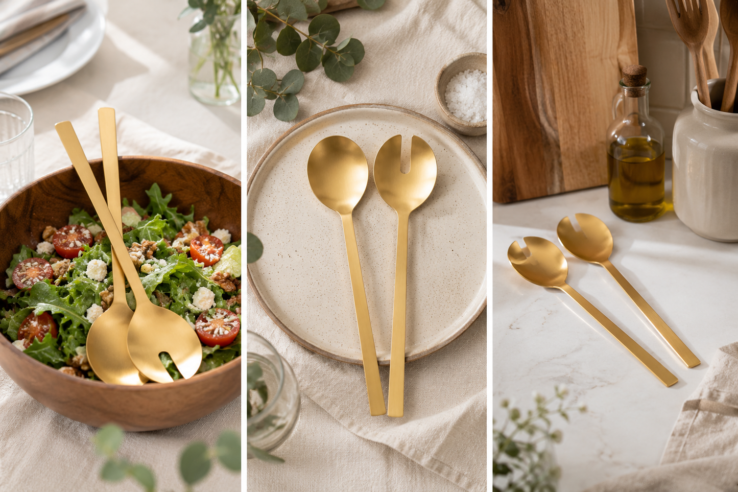 Aulica Gold Salad Servers – Set of 2 product view 4