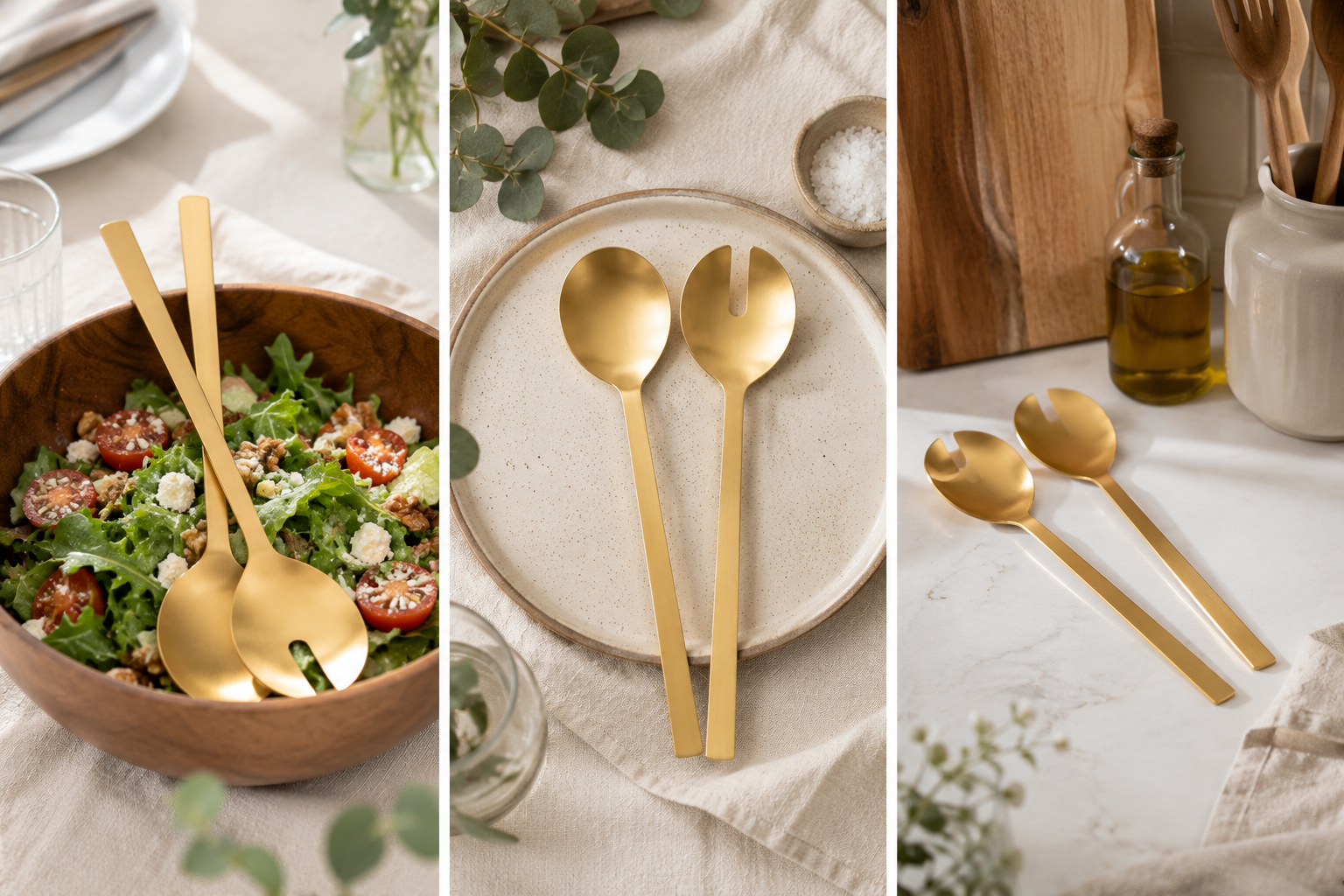 Aulica Gold Salad Servers – Set of 2 product view 4