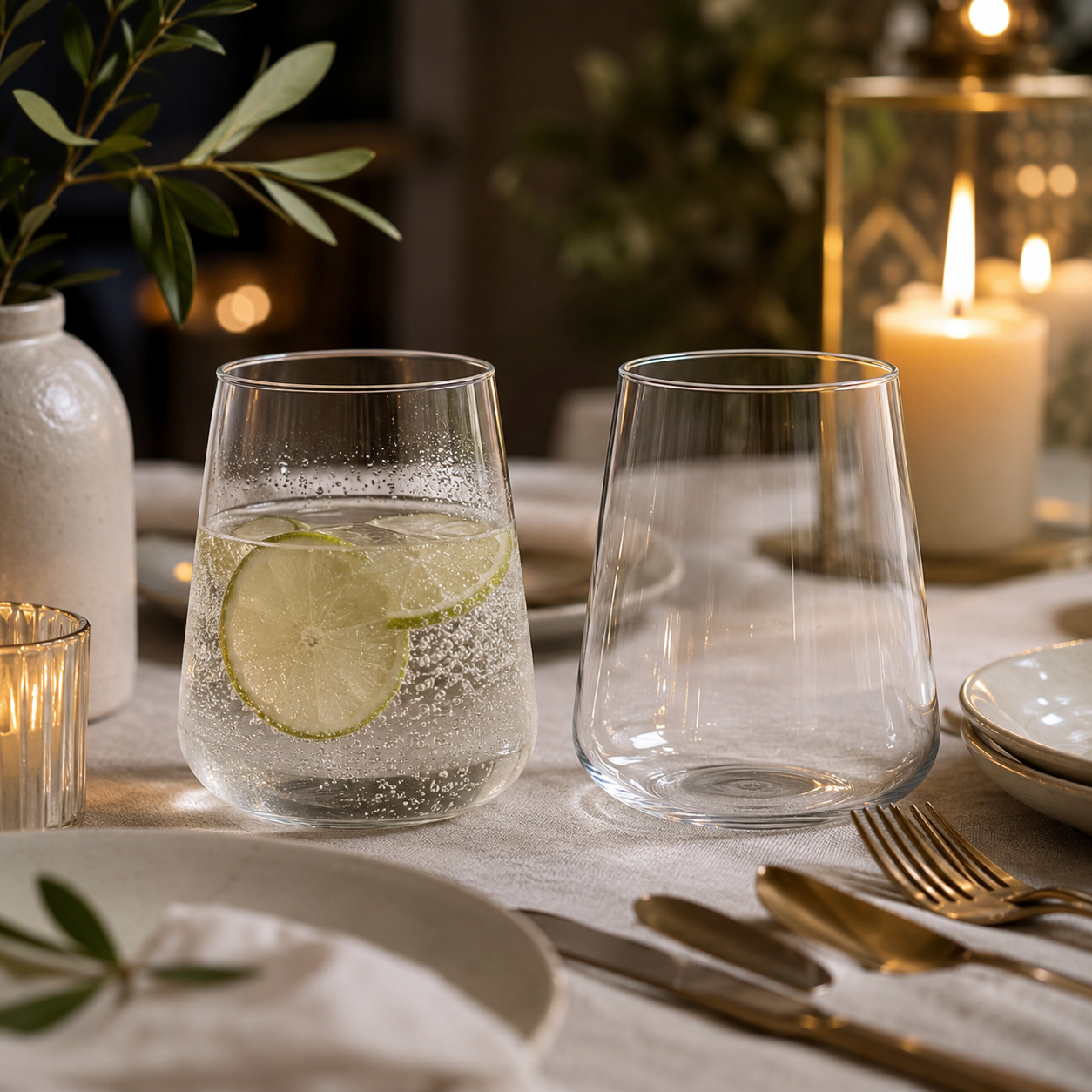 Aulica Clear Water Glasses – Set of 2, 400 ml product view 2