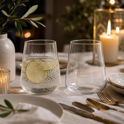 Aulica Clear Water Glasses – Set of 2, 400 ml product view 2