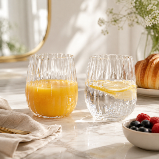 Aulica Wave Water Glasses – Set of 6