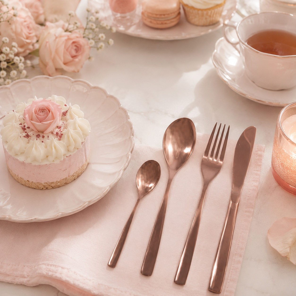 Aulica Brilliant Copper Cutlery Set – 24 Pieces product view 3